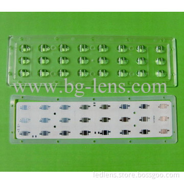 3X8 24W street light led lens with PCB and gasket A